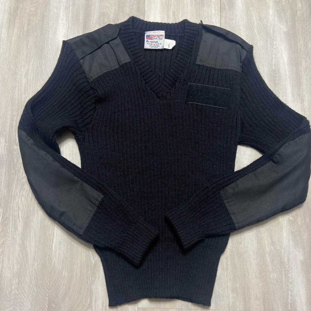 Commando Black V-Neck Sweater